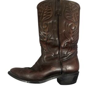VTG 80s Red Wing Cowboy Boots 2892 Men's 8D Brown Leather Goodyear Welt Western‎